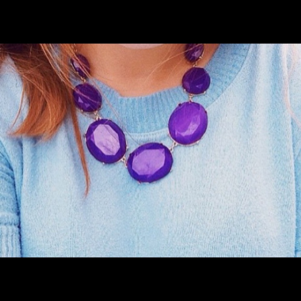 Purple Statement Necklace